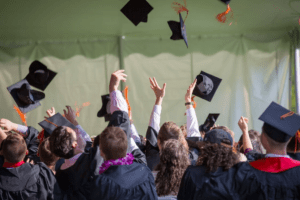 People celebrating graduation